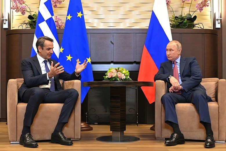 В Сочи начались переговоры президента России Владимира Путина и премьер-министра Греции Кириакоса Мицотакиса