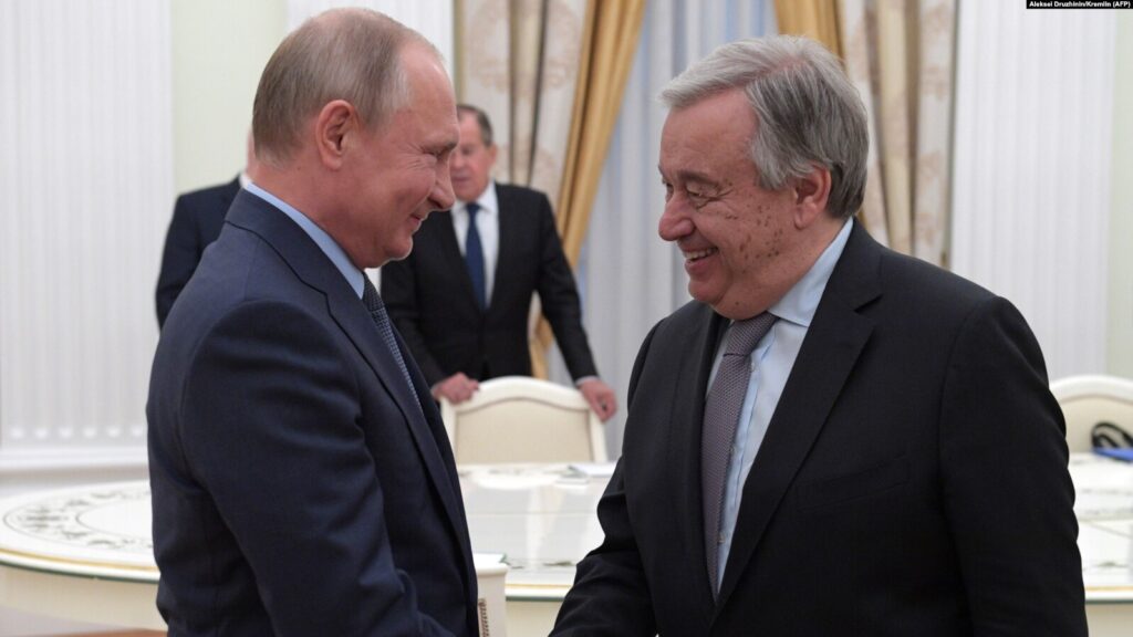 Генеральный секретарь ООН встретится в Москве с Путиным и Лавровым