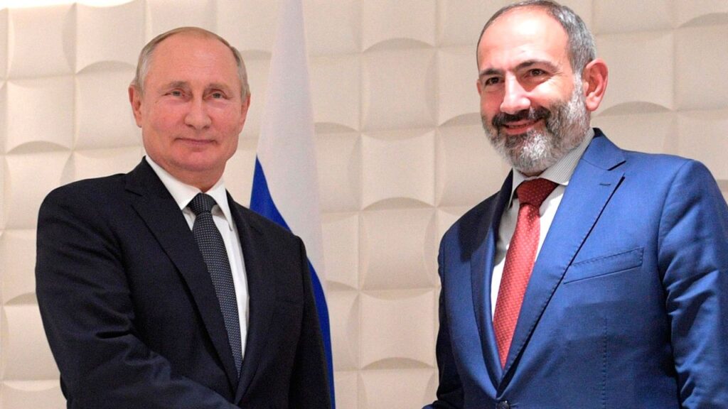 Путин и Пашинян обсудили обеспечение безопасности в Нагорном Карабахе